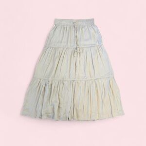 NWT Joie Cream Tiered Maxi Skirt